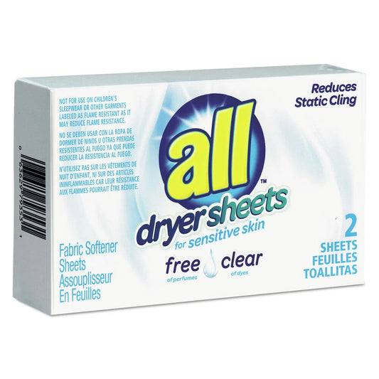 All Dryer Sheets 2ct (100/Case)
