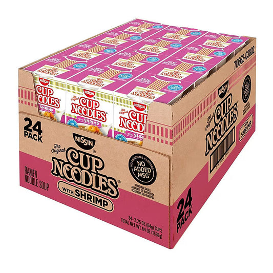 Nissin Shrimp Cup Noodles (Pack of 24)