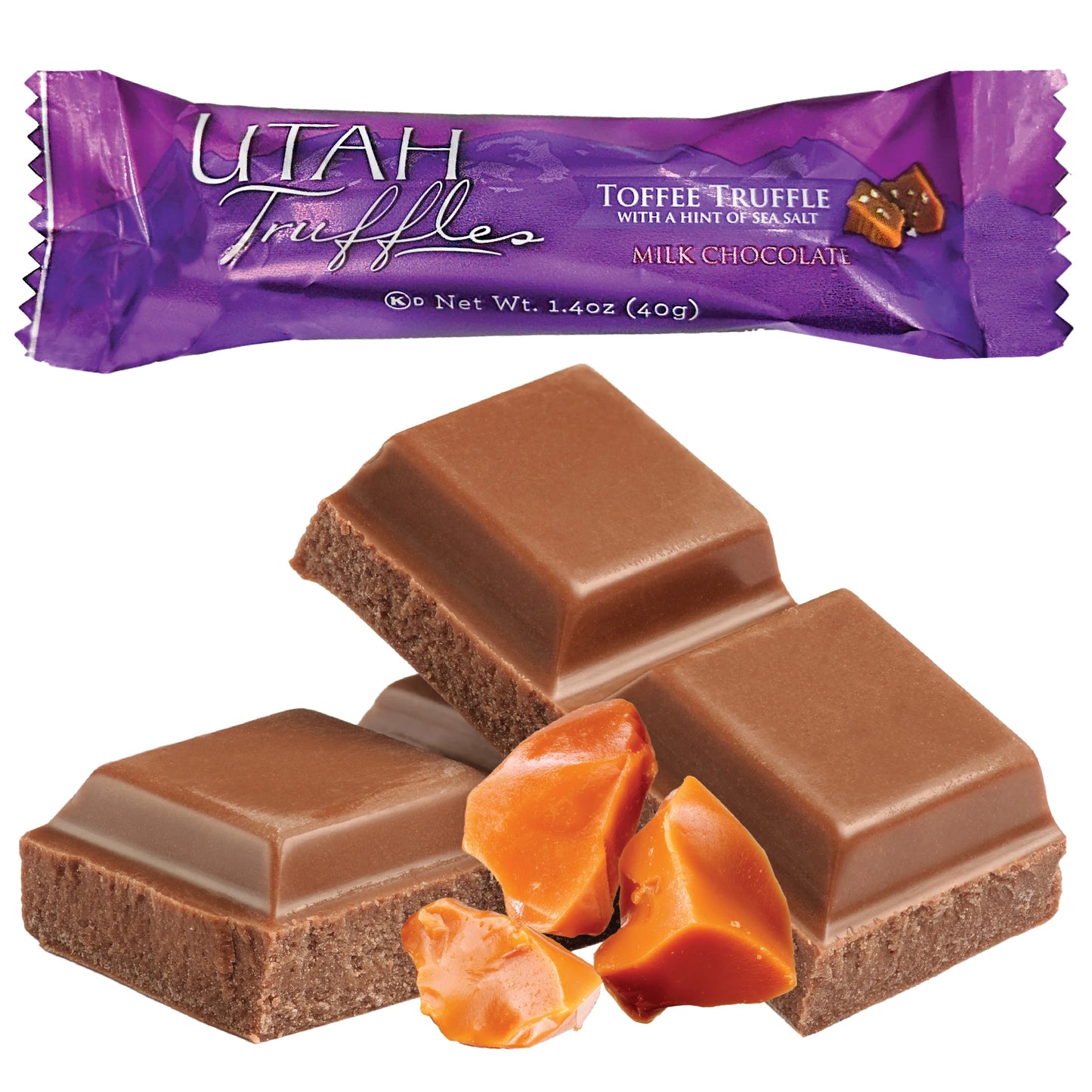 Toffee Milk Chocolate Truffle Bar (Box of 24)